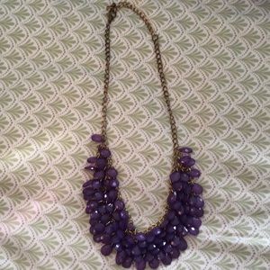 Purple and gold necklace